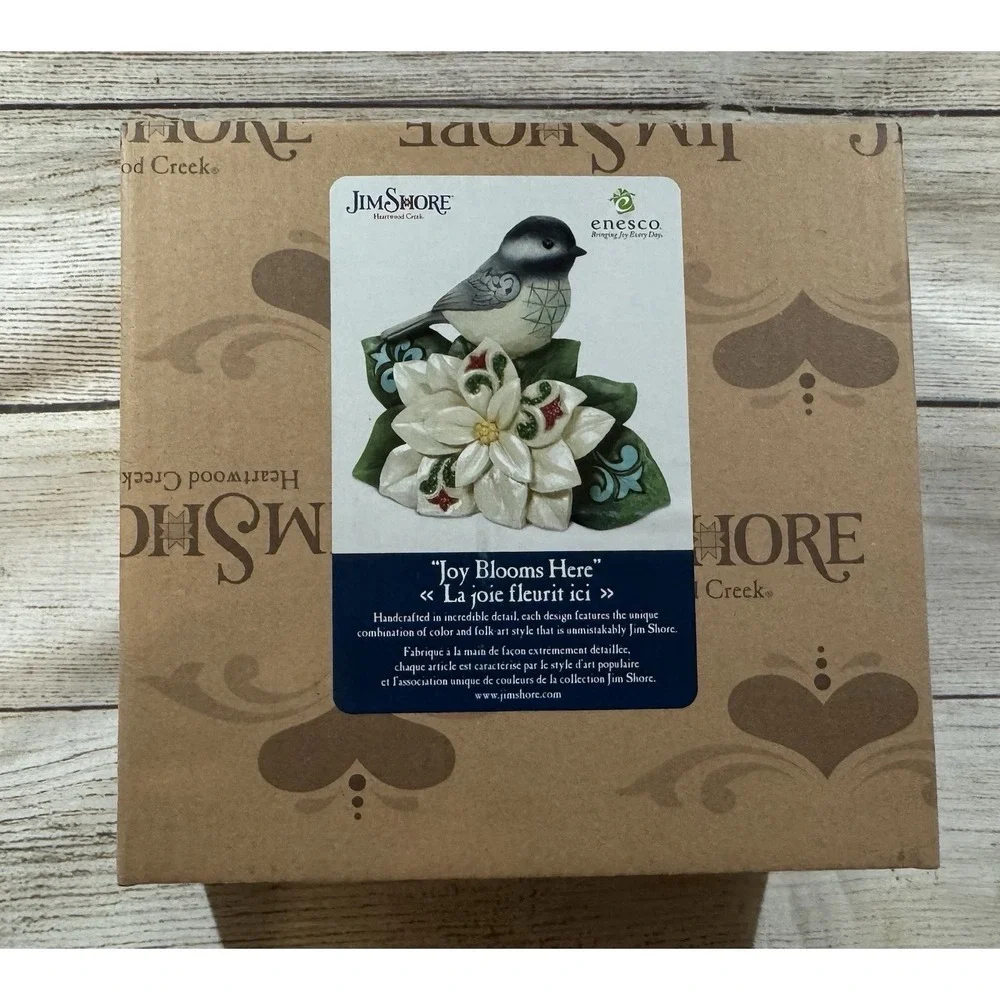 Jim Shore Winter Wonderland Christmas Chickadee Bird #6011689 New in Box Tb18